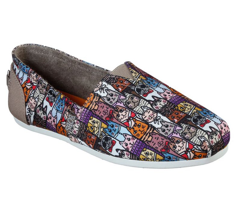 Skechers Dam Olika Färger Platta Skor - Bobs Plush - Uptown Kitty - Sverige (LKRDE-6710)